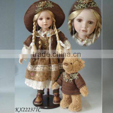 22inch charm Russia girl doll with beautiful dress vinyl real princess soft toy manufactor standing vogue