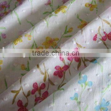 100% Cotton Swiss Dot Print Fabric