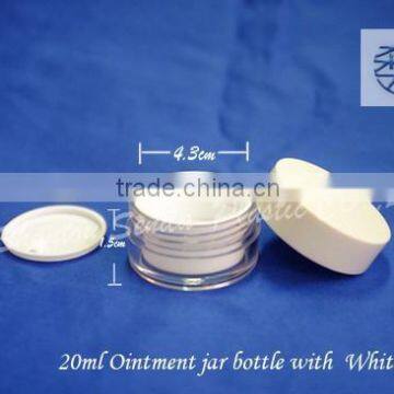 20g Cosmetics Cream Empty Jar White, Acrylic Cream Jar Cosmetic Packaging Jars, Acrylic Cream Jar photo-3