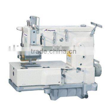 Flat-bed multi-needle double-chain circular sewing machine AS1412P