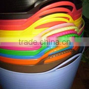 small plastic tubs,flexible plastic storage buckets,plastic shopping bucket