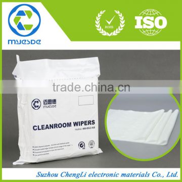 Dustless Cleanroom 100% polyester Wiping Cloth cleanroom wiper