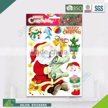 BSCI factory audit Christmas 3D Eco-friendly decorative removable bathroom sticker