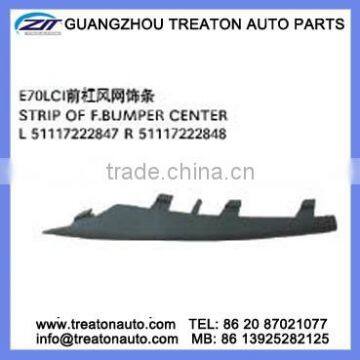 FOR BMW X5 E70 LCI 11 51117222847/51117222848 STRIP OF F.BUMPER CENTER