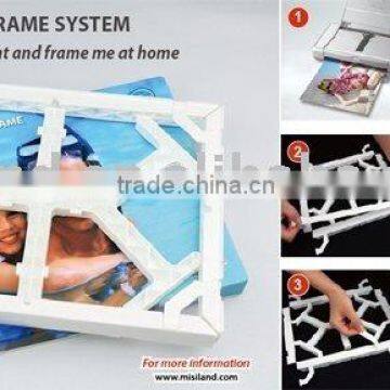 waterproof glossy cotton canvas (RC base) DIY 3 minutes frame,no need software and do it at home