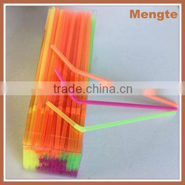 High Quality Neon Plastic Flexible drinking straw