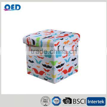 Foldable Design Security Filling Foam Foldable Storage Ottoman photo-2