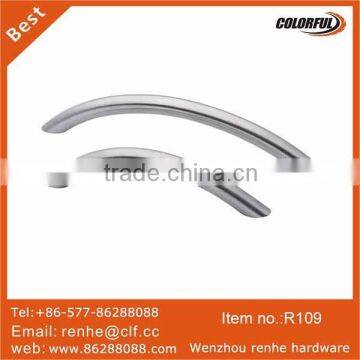 hollow stainless steel pull handle,round furniture C pull handles, cabinet pull