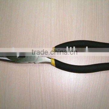 Double Color Dipped Handle Long Nose Plier