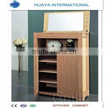 shoe cabinet with mirror design