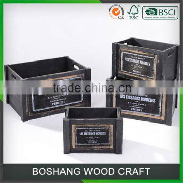 Factory promotion wood storage box home decor box