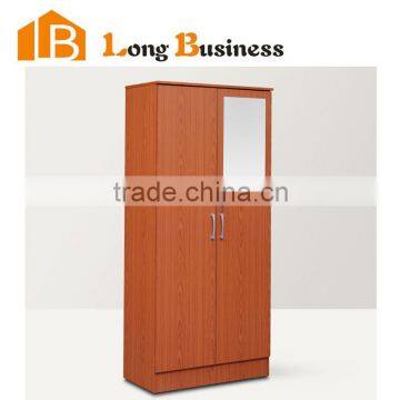 2016 Simple design wooden wardrobe mirror door design