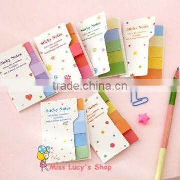 Stock promotional New fashion Korean stationery kawaii Pure and fresh and lovely Rainbow color Double double colo