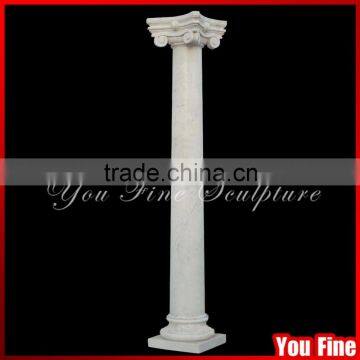 Factory Supply Roman Natural Stone Decorative Pillar For Sale