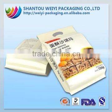 Food grade plastic food packing with windows