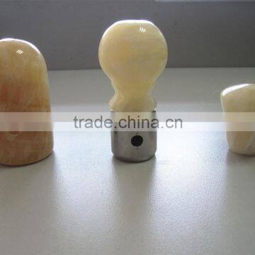 High-Grade Natural Yellow Jade Curtain Rod Head, Club Head, Screw Head photo-2