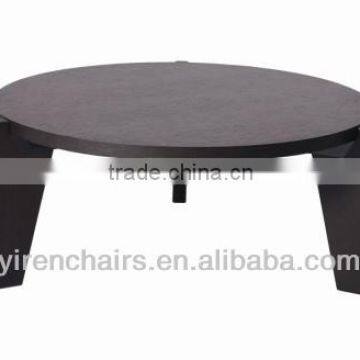 wooden coffee table round