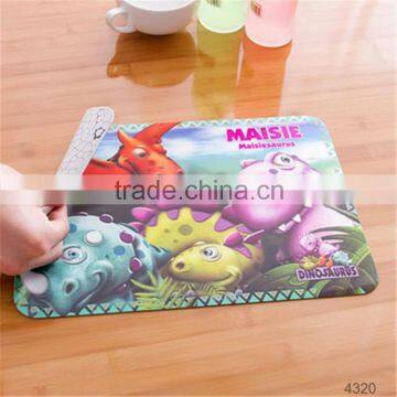 cartoon laser 3D 3D printed blank placemat for kids