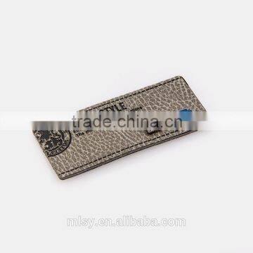 Jeans pu Leather Labels Garments Leather Back Patch Labels Fashion Label for Hats photo-3