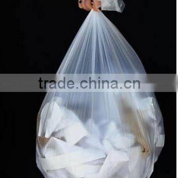 200~ 55 Gallon 11 Micron Natural HDPE Garbage Bags Janitorial Trash Can Liner