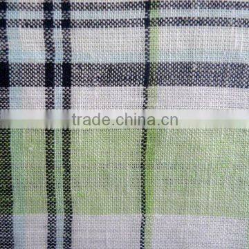 LINEN COTTON YARN DYED FABRIC 21*21 52*53