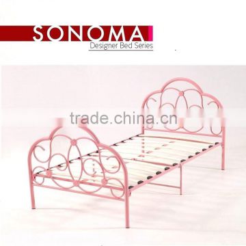 Metal Twin Size Pink Girls Bed Frame bedroom furniture