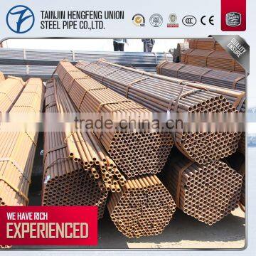 black round carbon ERW steel pipe