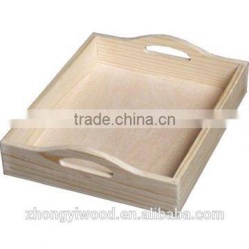 Trade assurance factory price wooden breakfast set tray