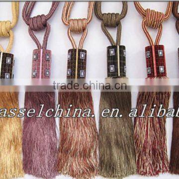 Wholesale home decor bulk silk tassels for curtain fabric decoration