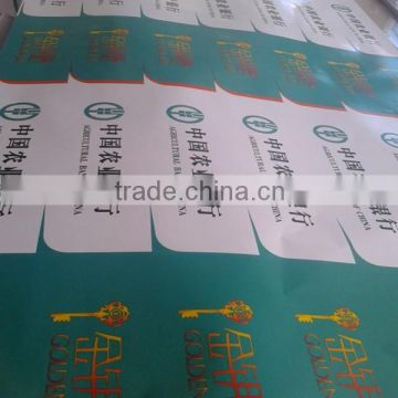 die cutting adhesive PVC sticker with english writing