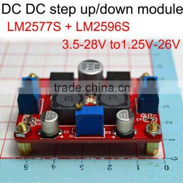 DC DC automatically step up and down converter module 3.5-28 to1.25-26V 1A 3A max high quality board