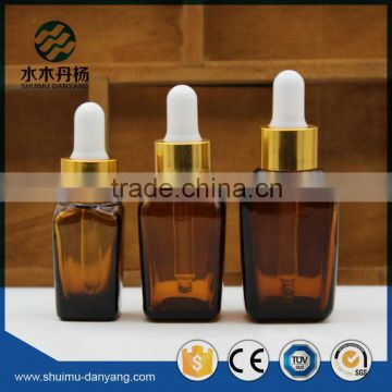 30ml amber glass essential oil bottle with dropper