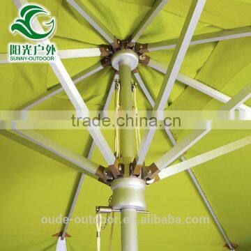 Cheap Middle Aluminium Canvas Parasol Fabric Outdoor Large Size Umbrella photo-2