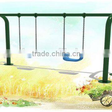Children 4-Seat Swing Chair Metal Garden Cushions photo-5