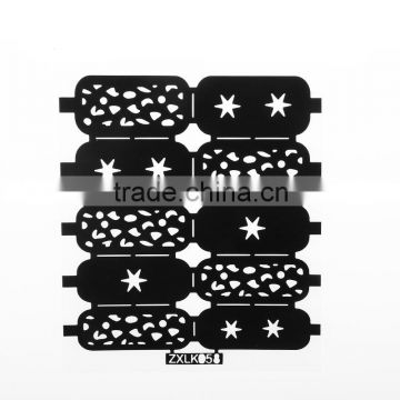 New Design Fashion PVC stencil nail sticker