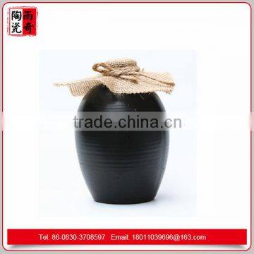 chinese ancient black porcelain jar for liquor storage