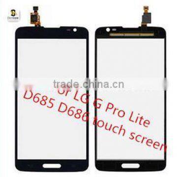 High quality For LG G Pro Lite D685 D686 touch screen digitizer glass with lens