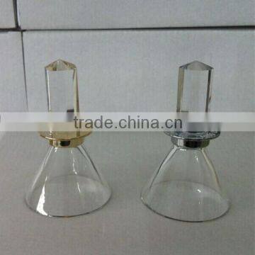New Arrival Mini Glass Clear Perfume Cake Dome Covers ,Perfume Accessory For Decoration With Screw Cap