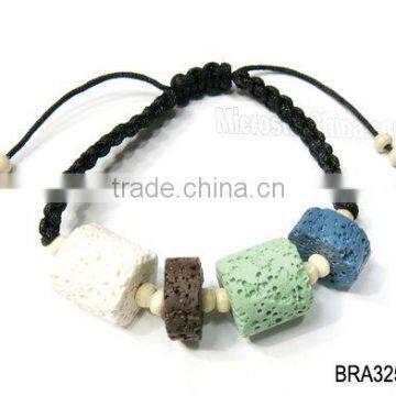 Fashion lava rock beads bracelets