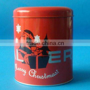 Round metal tea/coffee can from dongguan guangdong