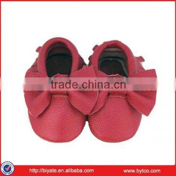 Baby moccasin,tassel fashion lovely genuine leather baby shoes oem welcomed