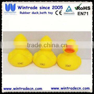 Rubber plastic duck race