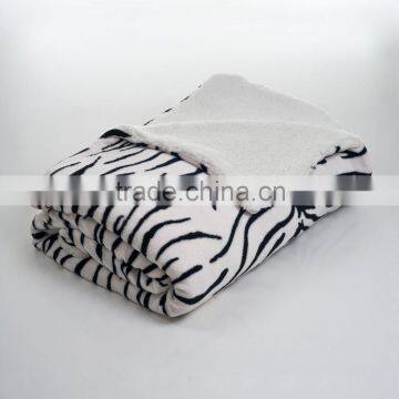 white tiger plush throw