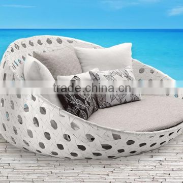 Patio Sunbed Furniture Round Shape Luxury