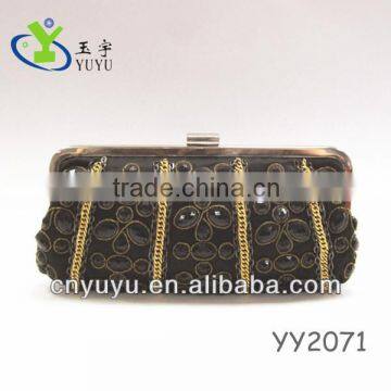 Crystal Bead Clutch Evening Handbag