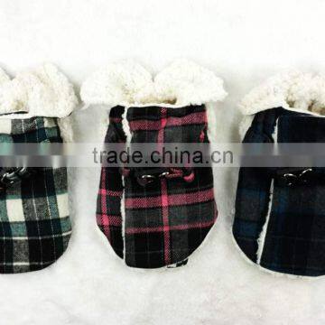 pet coat/dog coat. lattice coat/wool checked dog coat