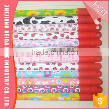 Widely use beautiful best selling patterns pvc cover broom stick