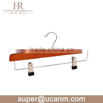 HRW-GT36AM Reddish brown wooden pants hangers