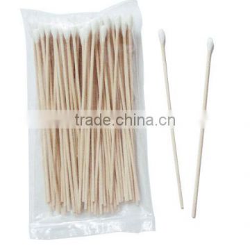 6'' wooden wand cosmetic cotton swab