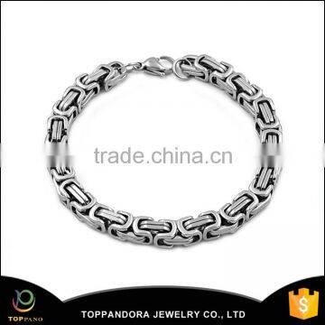 Custom Jewelry Wholesale Fancy Greek 316 stainless steel Chain Bracelet For Girls